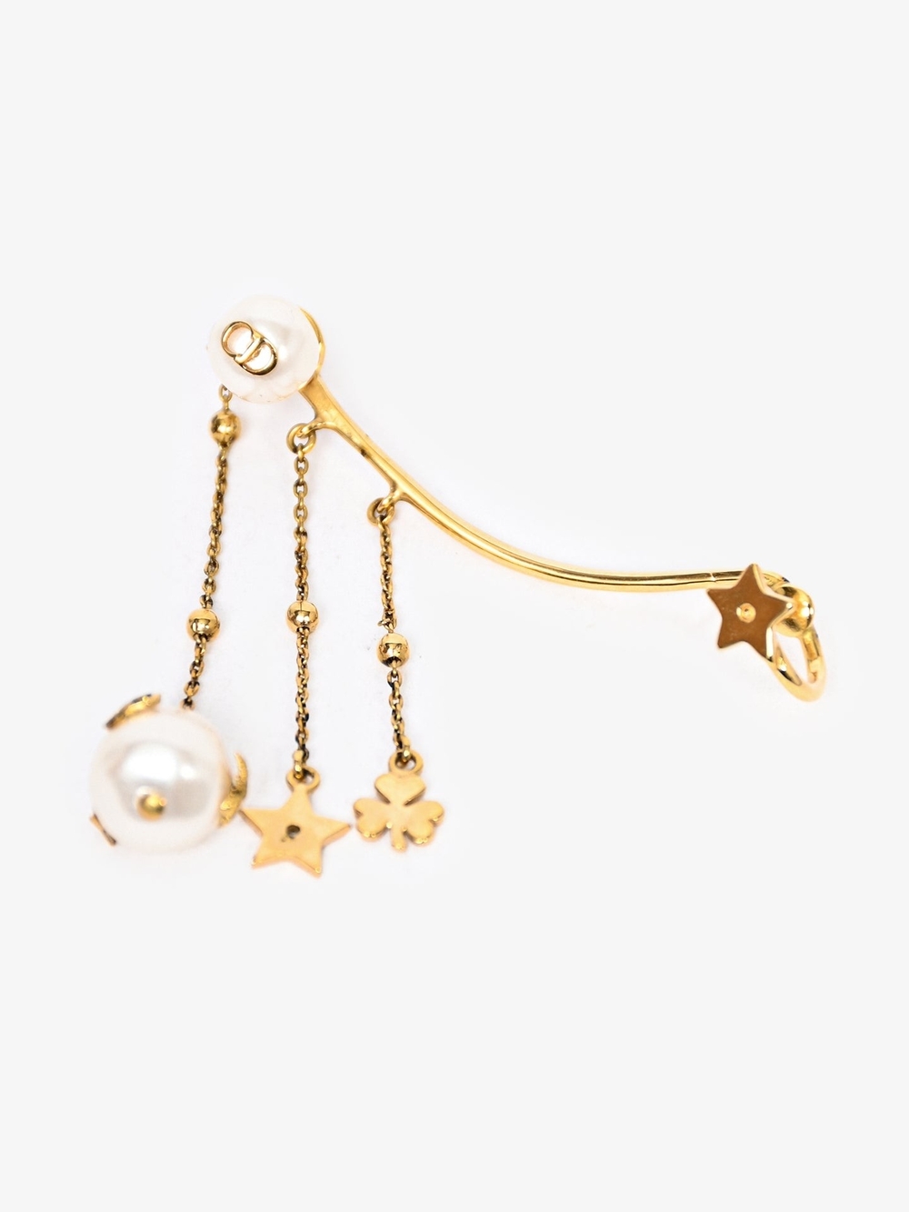 Christian Dior Faux Pearl Perles De Désir Ear Climber Earring - Picture 7 of 7